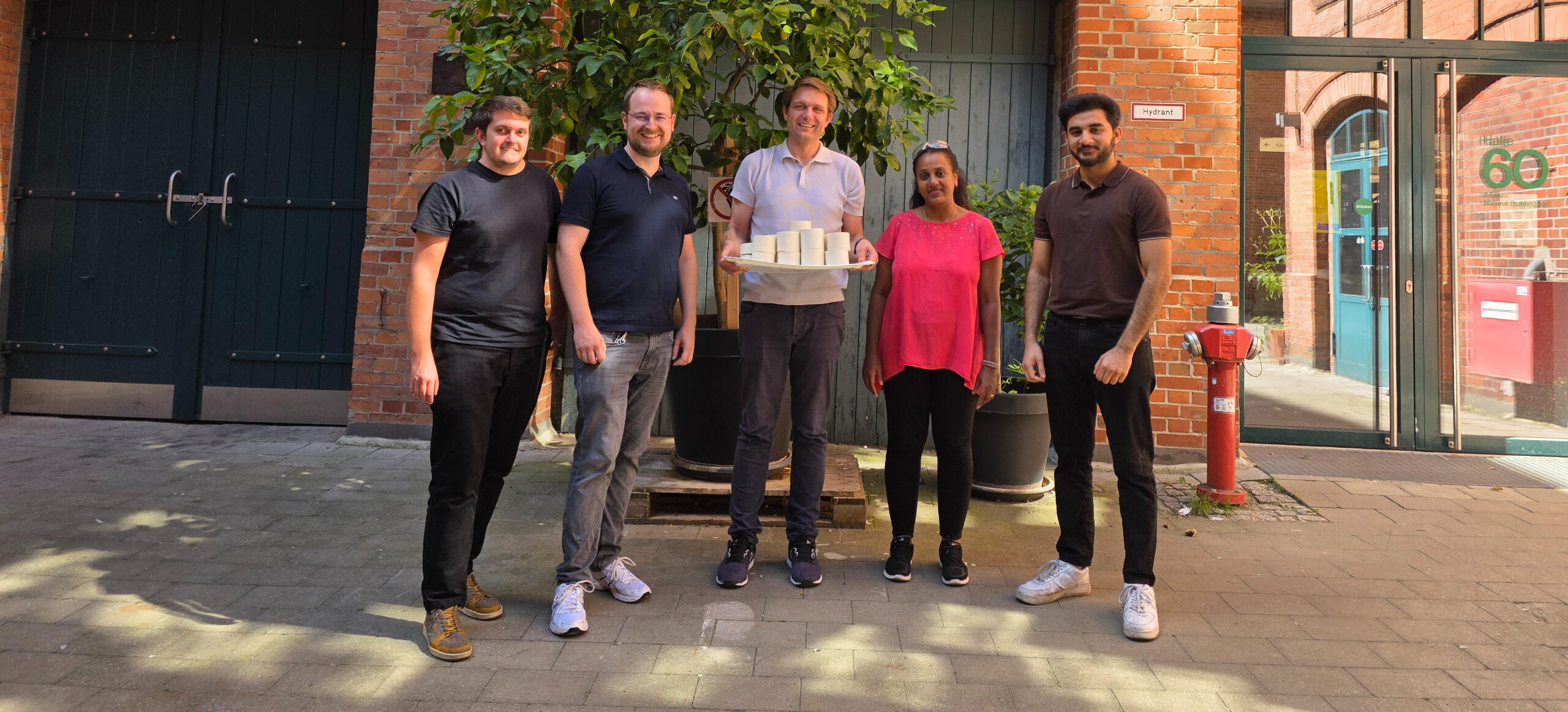 Photo of the Nanolope team with Nanolope PCM